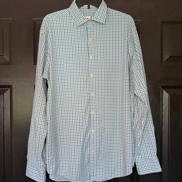 Peter Millar Crown Sport Men’s Performance Twill Sport Shirt Size L - Picture 2 of 10